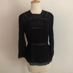 long sleeve j.crew blouse